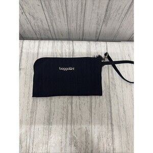 Baggallini Navy Blue RFID Wristlet EUC